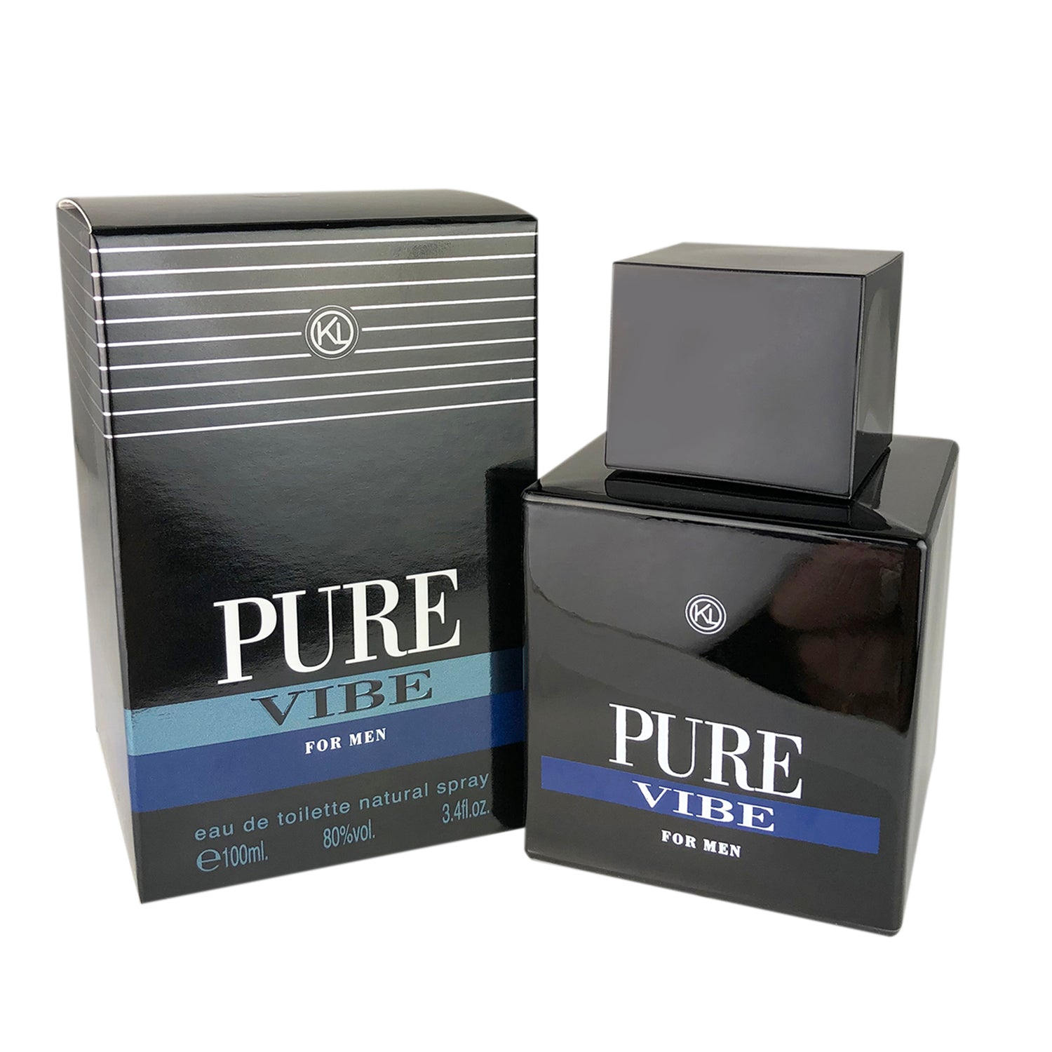 Pure Vibe for Men by Geparlys Parfums Karen Low 3.4 oz Eau de Toilette Spray